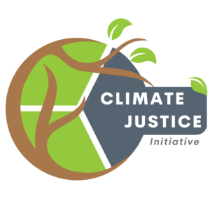 UCI CLIMATE Justice Initiative logo with tree branch and leaves