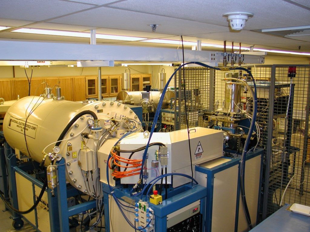 Photo of left back side of spectrometer