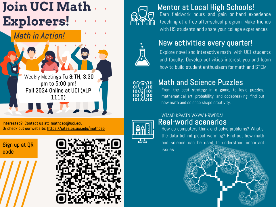 Math Explorers Recruitment Poster FA24