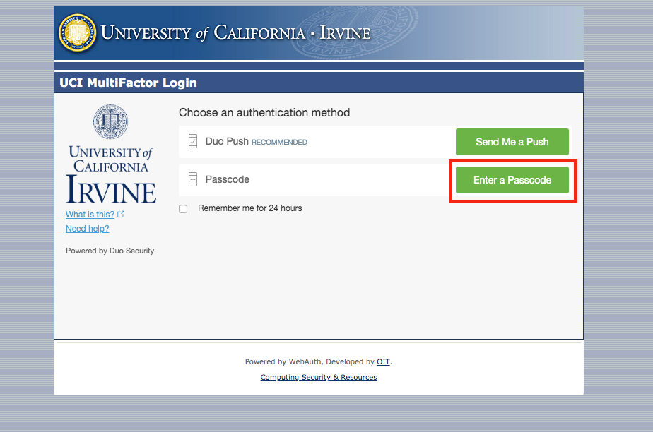 How to Use Backup Codes – Physical Sciences Computing Support Group